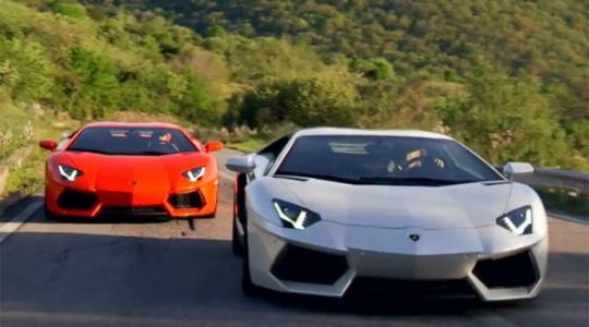 Aventador VS Aventador…. μοναδικός αγώνας ταχύτητας!