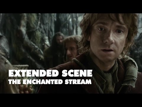 Ο Bilbo πρέπει να περάσει ένα επικίνδυνο ρυάκι σε κομμένη σκηνή του «Desolation of Smaug»