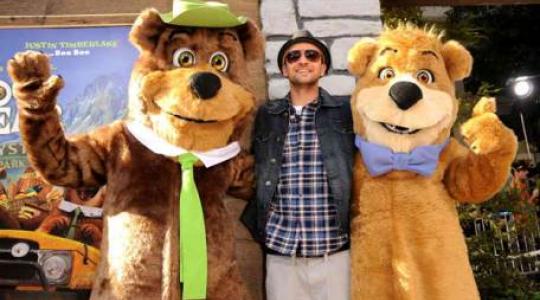 O Justin Timberlake στην πρεμιέρα του Yogi Bear 3D!