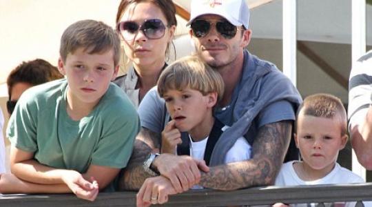 Tι κοιτάζει έτσι η οικογένεια Beckham?