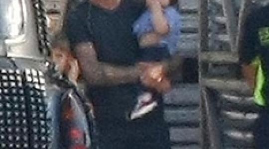 David Beckham in babysitting role!