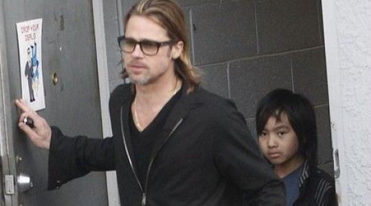 Brad Pitt: He bought a motorbike to his 11 year old son!