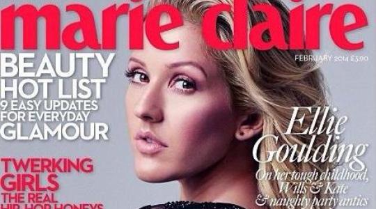 Η γοητευτική Ellie Goulding ποζάρει topless στο Marie Claire!