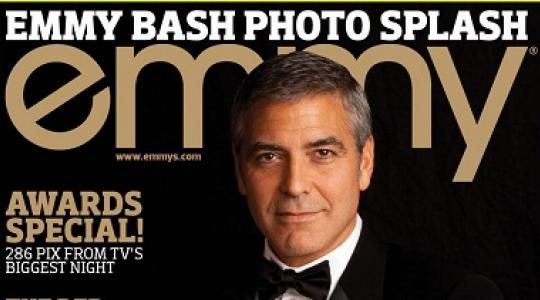 Ο George Clooney στο εξώφυλλο του περιοδικού “Emmy”..