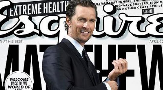 Matthew McConaughey, στο Esquire του Απριλίου..!