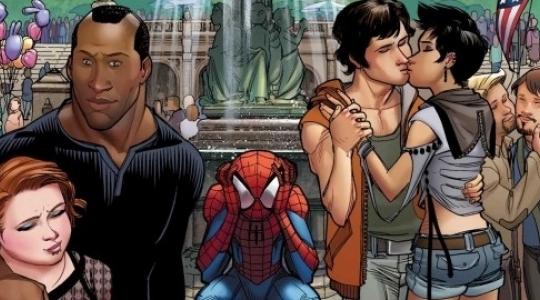Gay ζευγάρι στο εξώφυλλο του Spiderman…
