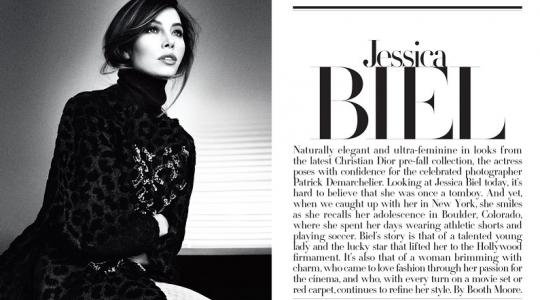 Η Jessica Biel φωτογραφίζεται για το περιοδικό Dior! (φωτο)