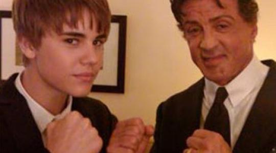 Όταν ο Justin Bieber συνάντησε τον Sylvester Stallone…!