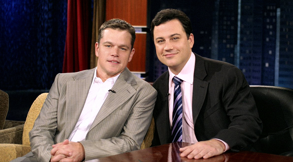 Ο Matt Damon καταφέρνει να βρεθεί στο πλατό του Jimmy Kimmel