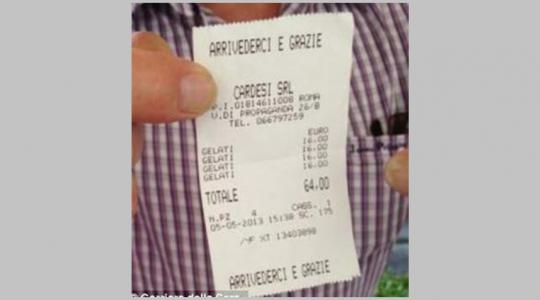 Ρώμη: Τουρίστες πλήρωσαν 64 ευρώ για 4 παγωτά!