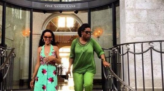 Rihanna και  Oprah Winfrey  στα Barbados