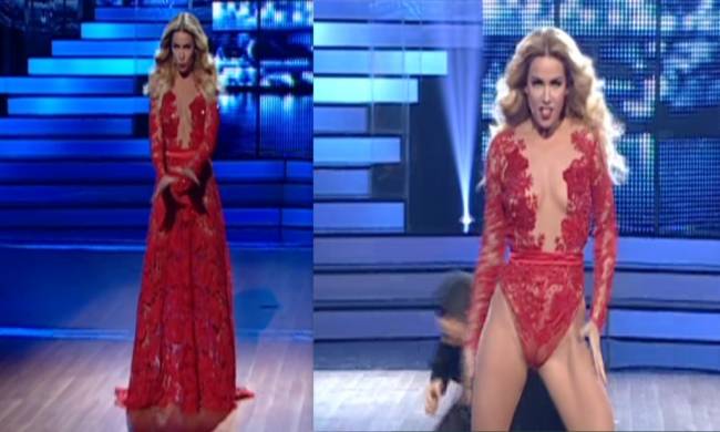 Κατερίνα Στικούδη στον ημιτελικό του DWTS: Βάλε το κόκκινο φουστάνι εκείνο που σε κάνει…