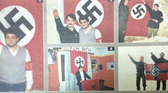 ΤΡΑΓΙΚΟ! Μιχαλολιάκος και Παππάς με σβάστικα χαιρετάνε ναζιστικά! (φωτο)