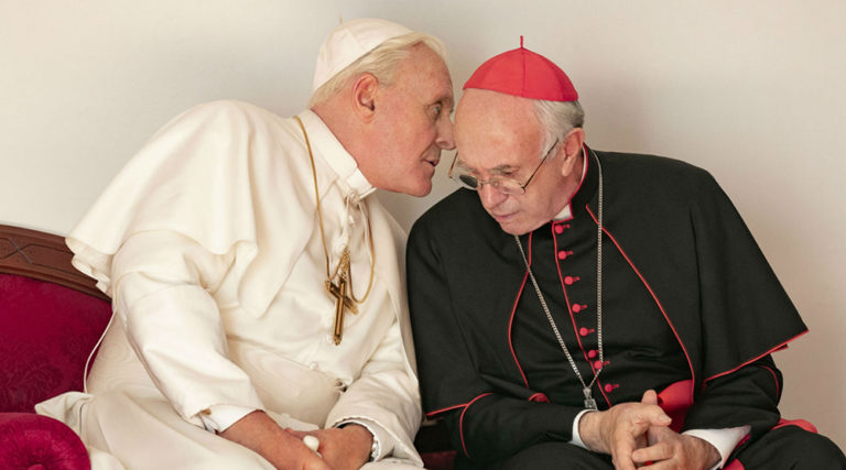 Anthony Hopkins και Jonathan Pryce στο «The Two Popes»