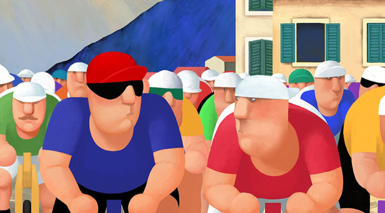 Ποδηλατοδρομίες στο animated «Cyclists»